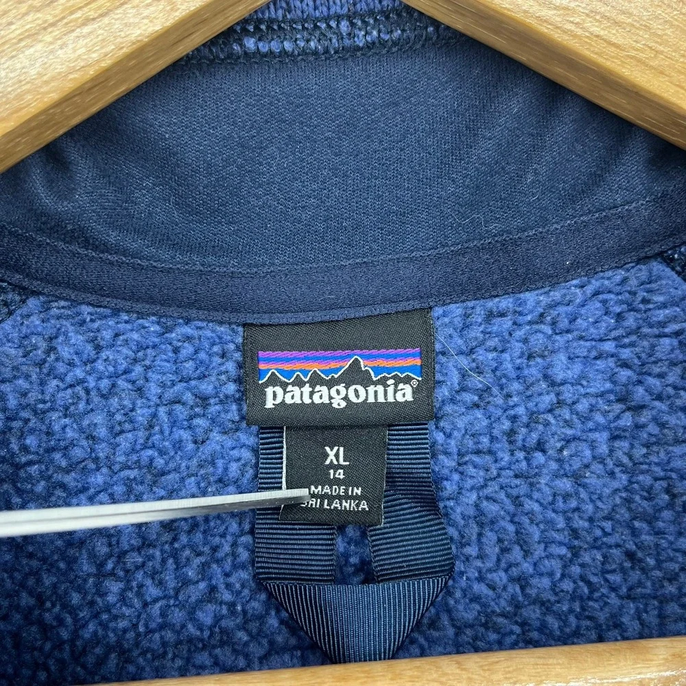 Patagonia Better Sweater Full Zip Fleece Jacket Kids XL 14 Blue 65461